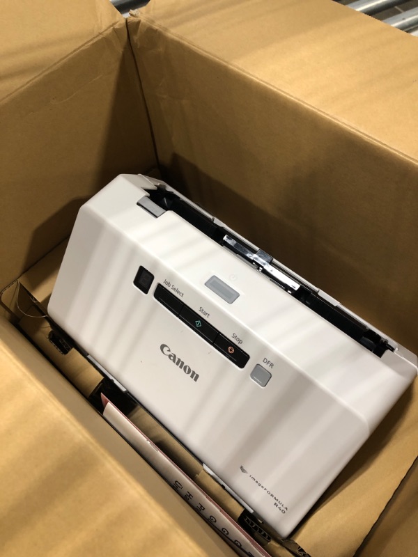 Photo 3 of Canon imageFORMULA R40 Office Document Scanner For PC and Mac, Color Duplex Scanning, Easy Setup For Office Or Home Use, Includes Scanning Software
