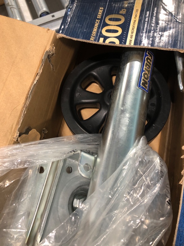 Photo 1 of Fulton XP15L 0101 Swivel Trailer Tongue Jack with 8" Wheel - 1500 Lbs. Capacity
