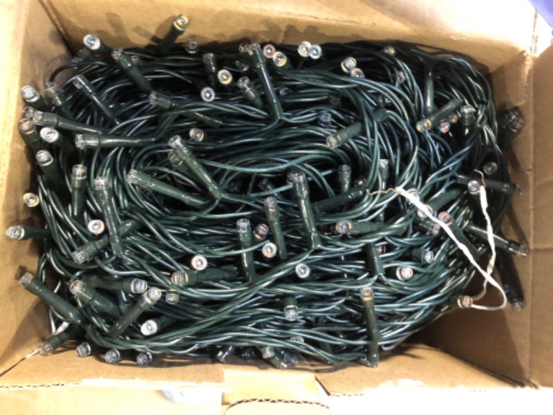 Photo 3 of 181FT 500 LED Christmas Indoor Outdoor Decorative Lights, 8 Modes Waterproof Plug in Green Wire Fairy String Lights for Christmas Tree Party Wedding Garden Holiday Home Decoration (Multicolor) Multicolor 174ft