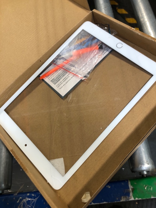 Photo 1 of A-MIND for iPad 9 10.2" 2021 Screen Replacement, for iPad 9th Generation A2602 A2603 A2604 A2605 Touch Screen Digitizer Glass Panel Lens Repair Kits(Not LCD) (White,with Home Button) With Home Button White