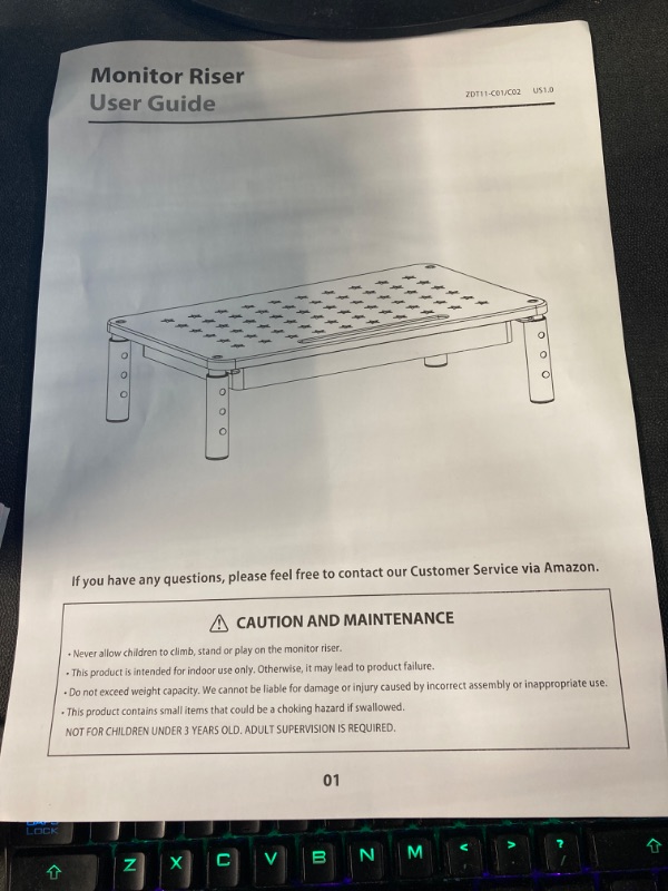 Photo 1 of Monitor Stand Riser with Drawer