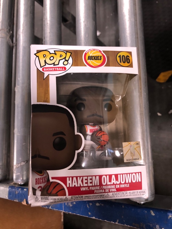 Photo 2 of Funko POP NBA: Legends - Hakeem Olajuwon (Houston Rockets Home Jersey) Collectible Vinyl Figure,Multicolor
