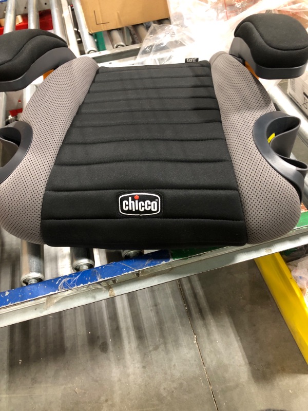 Photo 1 of Chicco GoFit Backless Booster Car Seat, Travel Booster Seat for Car, Portable Car Booster Seat for children 40-110 lbs. | Shark/Black/Grey Shark GoFit