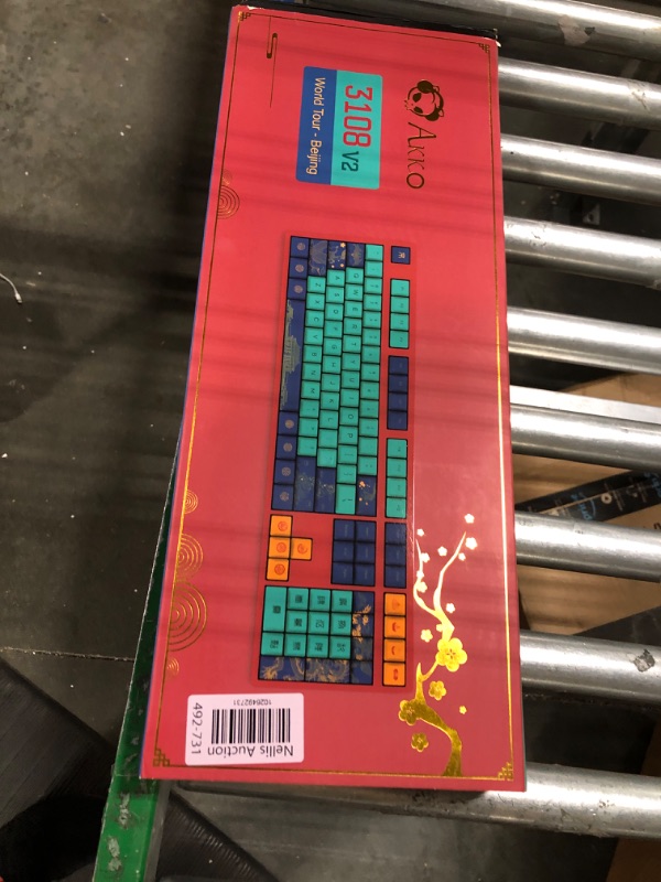 Photo 2 of Akko World Tour Beijing 108-Key Wired Mechanical Gaming Keyboard, Programmable with OEM Profiled PBT Dye-Sub Keycaps and N-Key Rollover, Mac/Win Compatible Sakura Switch