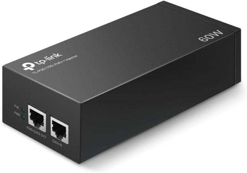 Photo 4 of TP-Link TL-PoE160S | 802.3at/af Gigabit PoE Injector | Non-PoE to PoE Adapter | Supplies PoE (15.4W) or PoE+ (30W) | Plug & Play | Desktop/Wall-Mount | Distance Up to 328 ft. | UL Certified, Black