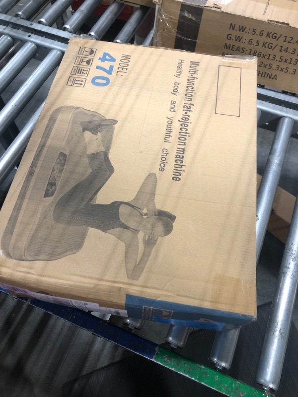 Photo 1 of YOKELE Vibration Plate Exercise Machine - Whole Body Fitness Vibration Platform - Home Training Equipment for Recovery & Wellness & Weight Loss + Resistance Bands + Remote Blue