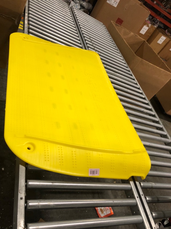 Photo 2 of Plasticade SafeKerb Ramp — Yellow, 50in.L x 29 1/2in.W, Model# CSP-CURB-Y