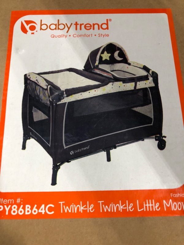 Photo 4 of Baby Trend Lil Snooze Deluxe II Nursery Center - Twinkle Twinkle Little Moon