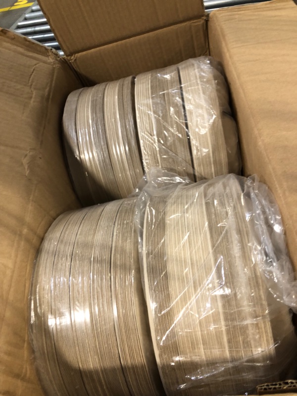 Photo 1 of 100% Compostable Disposable Paper Plates Bulk [10" 3-Comp 400 Pack], Bamboo Plates, Eco Friendly, Biodegradable, Sturdy Large Dinner Party Plates, Heavy-Duty, Unbleached by Earth's Natural Alternative 10 Inch 3-Comp 400 Count
