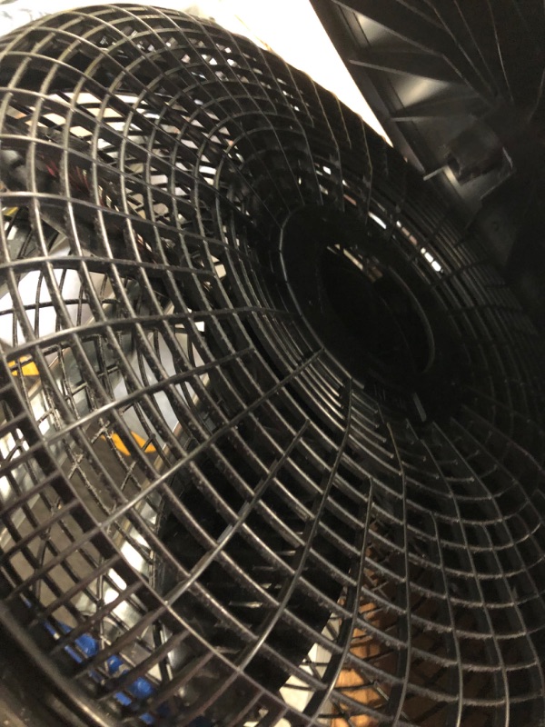Photo 1 of Lasko 1843 18? Remote Control Cyclone Pedestal Fan with Built-in Timer, Black Features Oscillating Movement and Adjustable Height Standard Packaging