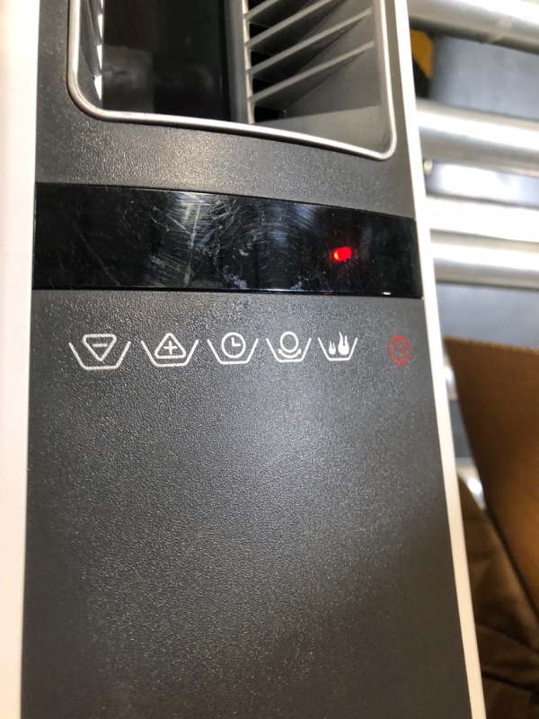 Photo 3 of **DAMAGED*** MISSING REMOTE*****Lasko U35115 Electric Oscillating High Velocity Stand-Up Tower Fan with Timer and Remote Control for Indoor, Bedroom and Home Office Use, 35 Inch, Silver Black