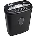 Photo 1 of Amazon Basics 8 Sheet Cross Cut Paper and Credit Card Shredder with 4.1 Gallon Bin, Black
