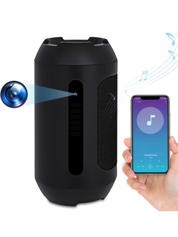 Photo 1 of 128G Spy Camera Hidden Camera Bluetooth Speaker, Best Hidden Spy Camera with Night Vision,1080P Full HD Mini Spy Camera,Nanny Camera Cam Hidden Camera,Hidden Camera for Home Security