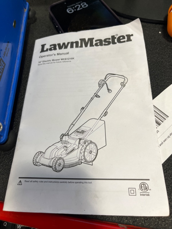 Photo 5 of lawnmaster 16" electric mower meb1216k