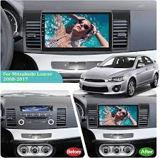 Photo 1 of Android 13 Car Stereo for Mitsubishi Lancer 2008-2017 with Carplay Android Auto - [2+64G] 10.1 inch HD Touch Screen Radio GPS Navigation WiFi HiFi