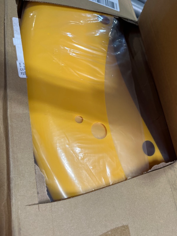 Photo 1 of PDKLIN for Charger Front Bumper Lip Splitter Protector Cover Trim for 2015-2023 Dodge Charger SRT Hellcat Yellow Exterior Accessories 2pcs