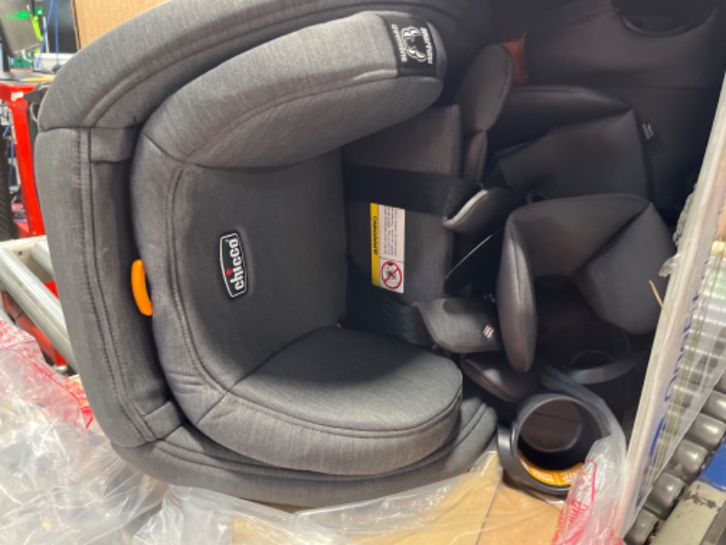 Photo 4 of Chicco OneFit ClearTex All-in-One Car Seat, Rear-Facing Seat for Infants 5-40 lbs, Forward-Facing Car Seat 25-65 lbs, Booster 40-100 lbs, Convertible Car Seat | Slate/Grey