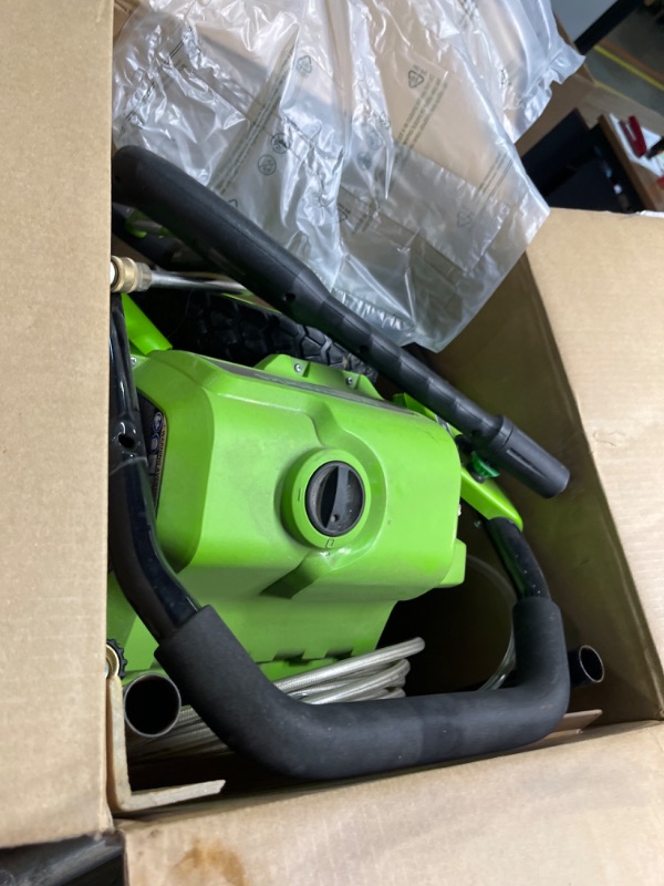 Photo 3 of Greenworks 2000 Max PSI @ 1.1 GPM (13 Amp) Electric Pressure Washer GPW2000-1RB + Greenworks High Pressure Soap Applicator 51362 With/Soap Applicator