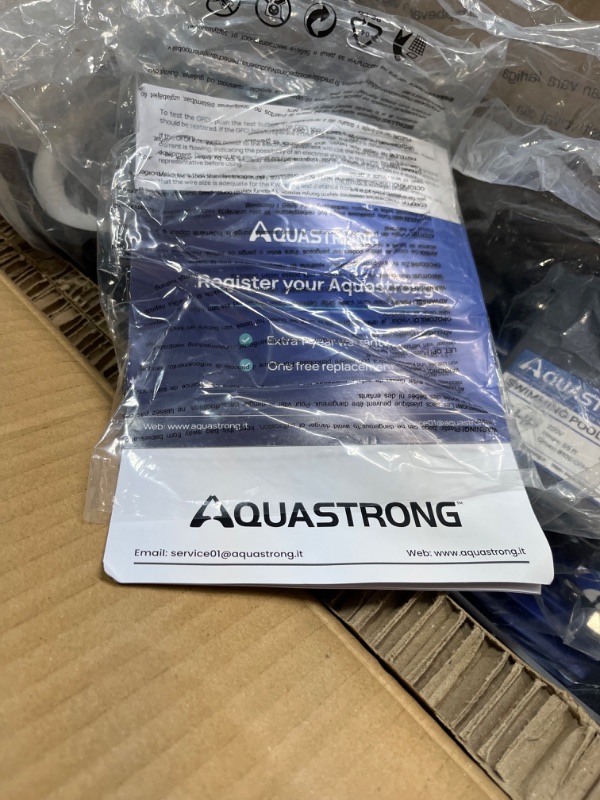 Photo 3 of AQUASTRONG Model: PSP150-HV Serial No.: A23070034 SWIMMING