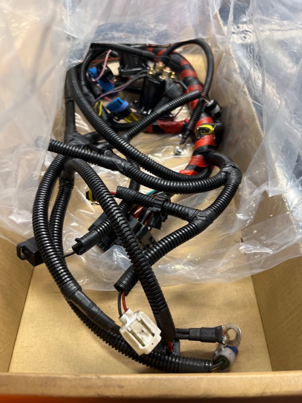 Photo 4 of Engine Wiring Harness w/o Calif Replacement for Ford F250 F350 F450 F550 Super Duty Excursion V8 7.3L Diesel Engine 2002 2003 Replaces F81Z-12B637-FA Automatic Transmission Engine Wiring Harness 2002-2003 7.3L F81Z12B637FA