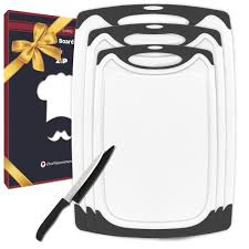 Photo 1 of 3-PCS Cutting Board Set WhiteBlack