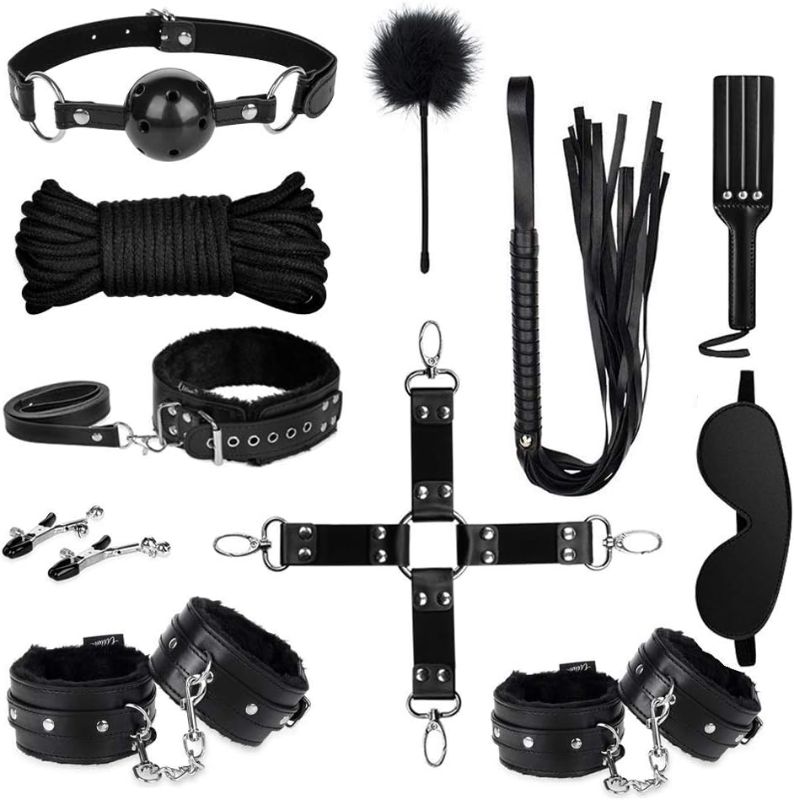 Photo 1 of Bondage for Sex 11 Pcs BDSM Leather Bondage Set