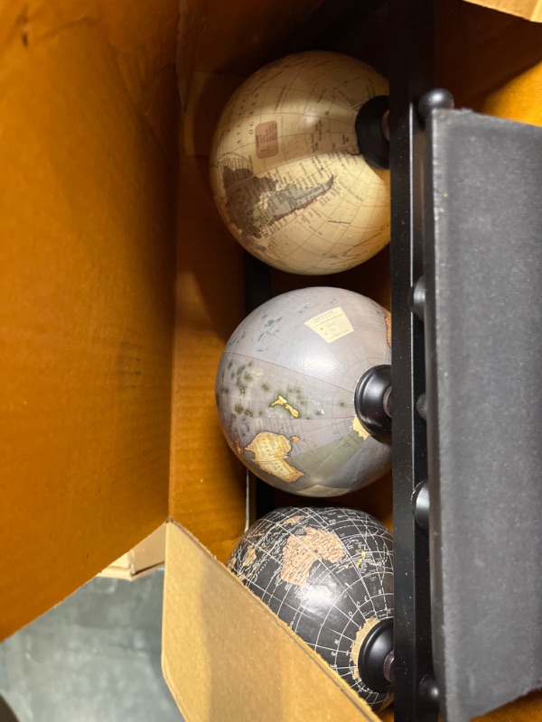 Photo 1 of Rely+ 8" x 14" Decorative World Traveler Globe With Stand - Rotating Desktop Globe For Geographic Home Desk Table Office School Gift - Book Shelf Decor World Globe - Landscape