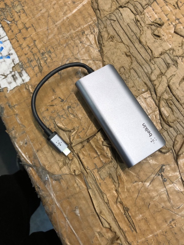 Photo 3 of Belkin USB-C Hub, 5-in-1 MultiPort USB-C Docking Station for MacBook & Windows w/ 4K HDMI 1.4, 2x USB-A 3.1, SD 3.0, & Micro SD 3.0, & 5Gbps Data Transfer for Home, Office, & Travel 5-in-1 USB-C Hub Adapter Dock