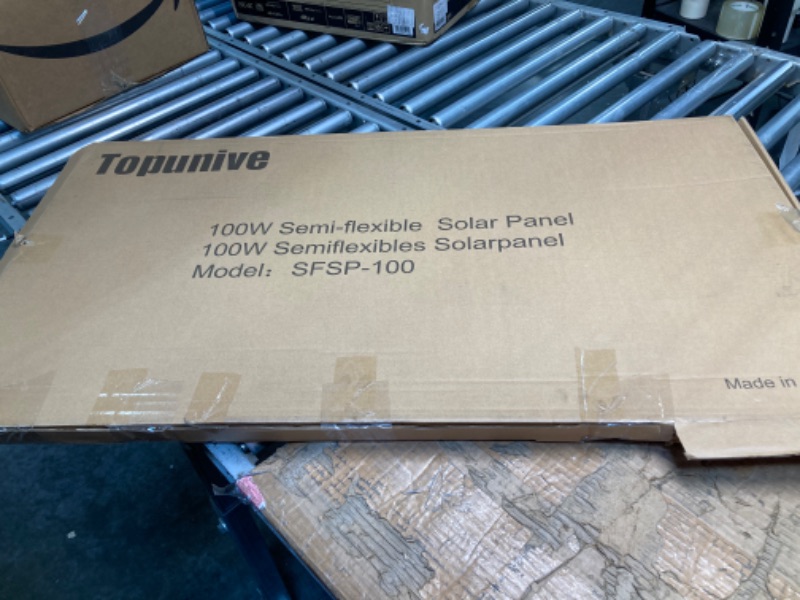 Photo 2 of 100W 12V Flexible Solar Panel 9BB Monocrystalline Cell 12 Volt Semi-Flexible for Marine RV Trailer Boat Cabin Van Car Uneven Surfaces 12V Battery Charge