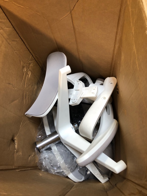 Photo 1 of ???? ?????? ?????, Ergonomic Mesh Desk Chair, High Back Computer Chair- Adjustable Headrest with Flip-Up Arms, Lumbar Support, Swivel Executive Task Chair (Modern, White)