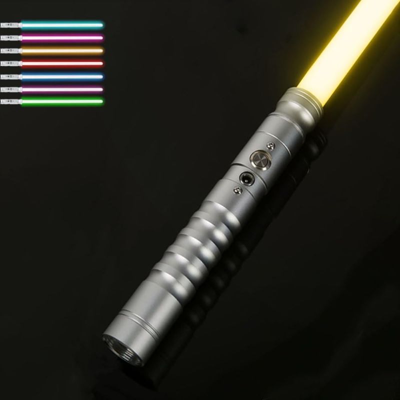 Photo 1 of Broken inside
RGB Lightsaber with 7 Color Changes Metal Hilt Force FX Dueling Lightsabers for Kids and Beginners (Silver)