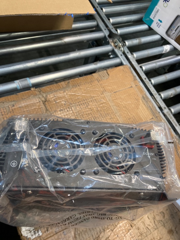 Photo 1 of POTEK 3000W Power Inverter 4 AC Outlets DC 12V to 110V AC Car Inverter with 2 USB Port Slaver 3000W-MSW