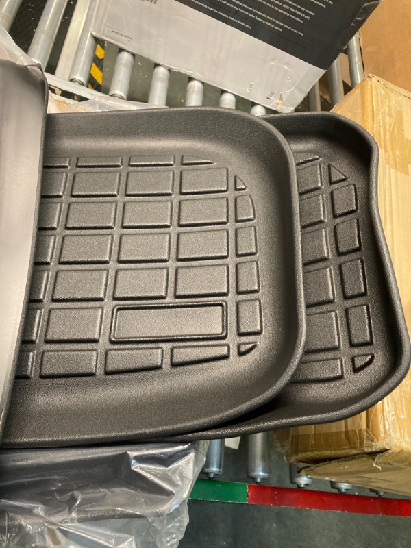 Photo 3 of Maysoo Tesla Model Y Floor Mats, Tesla Model Y 5-Seat 2020-2023 Accessories, All Weather Floor Mat Front Rear Cargo Liner Mat, Heavy Duty Floor Mats (Set of 6) Model Y floor mats (set of 6)