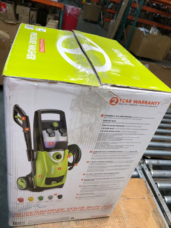 Photo 1 of 2030 MAX PSI 1.76 GPM 14.5 Amp Electric Pressure Washer