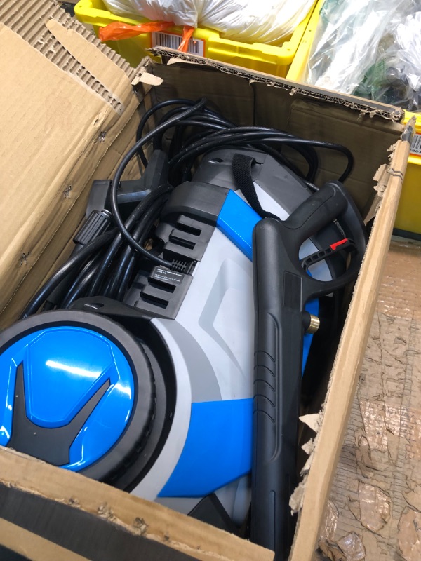 Photo 3 of 4200PSI Pressure Washer 4.0GPM Power Washers Electric Powered Water Pressure Washer Professional High Pressure Cleaner for Cars Driveways Fences Patios, Blue