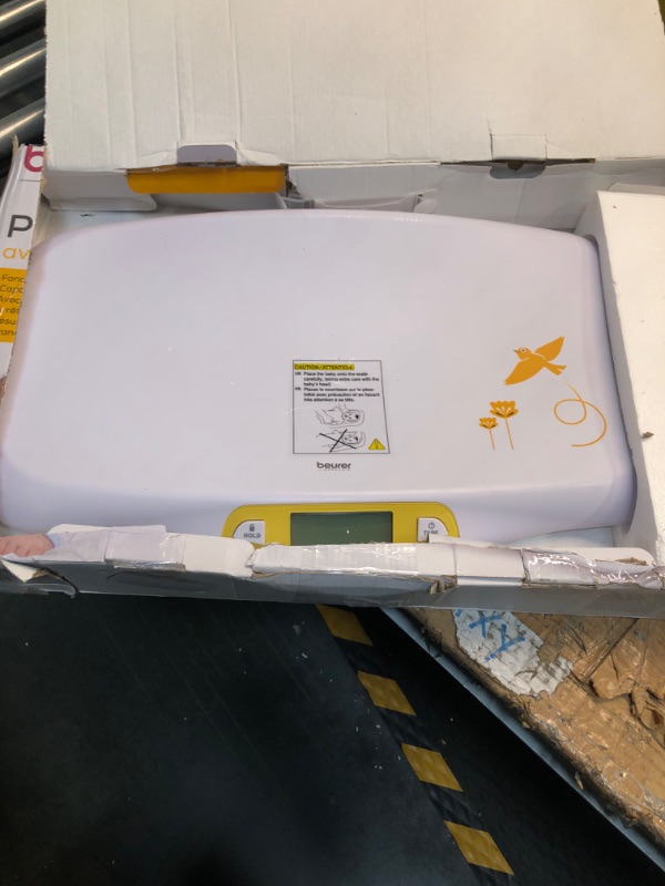 Photo 1 of Beurer BY80 Digital Baby Scale, Infant Scale for Weighing in Pounds, Ounces, or Kilograms up to 44 lbs, Newborn Baby Scale with Hold Function, Pet Scale for Cats and Dogs without Bluetooth