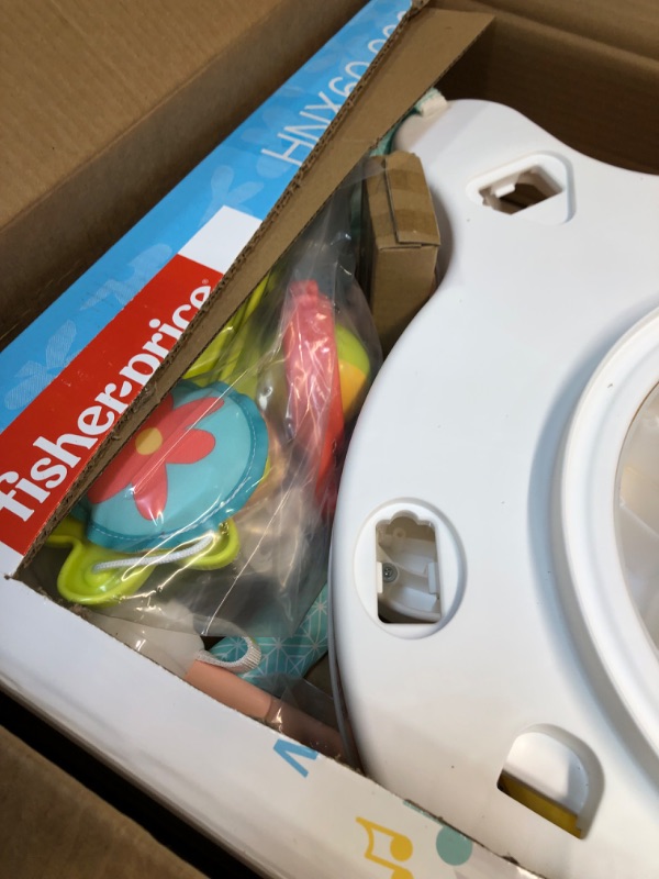 Photo 1 of Fisher-Price Baby Bouncer Activity Center Blooming Fun Jumperoo with Music Lights and Developmental Toys for Infants