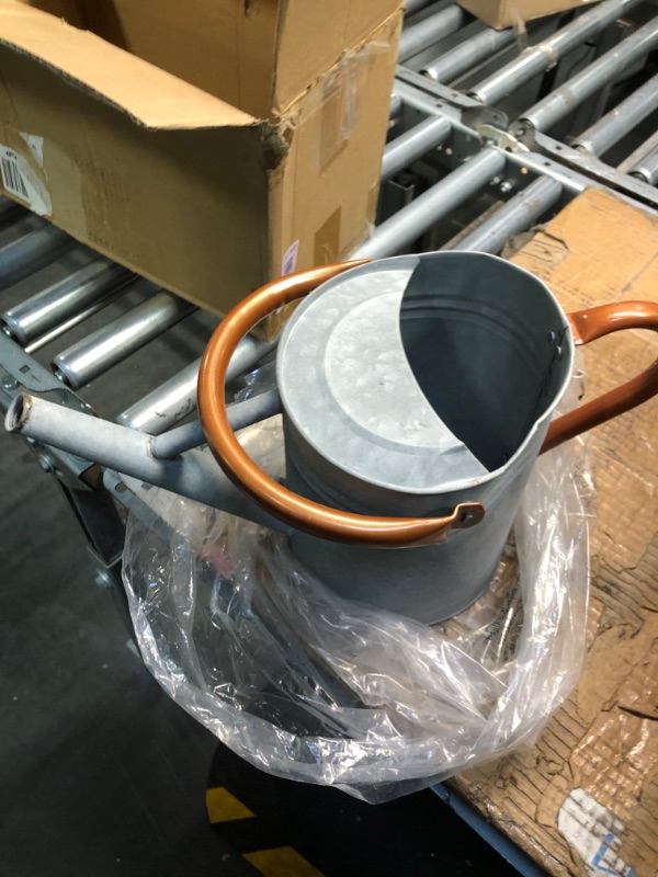 Photo 3 of **ITEM IS DENTED*** 

Metal Watering Can, One Gallon Watering Cans Stainless Steel for Outdoor Indoor Garden Plants Watering (Zinc 1 Gallon)