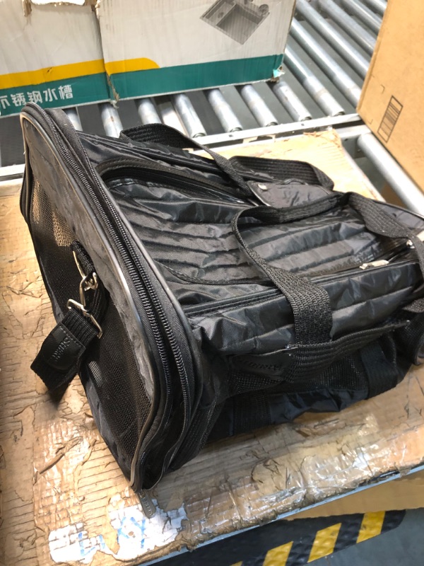 Photo 1 of Amazon Basics Soft-Sided Mesh Pet Travel Carrier for Cat, Dog, 