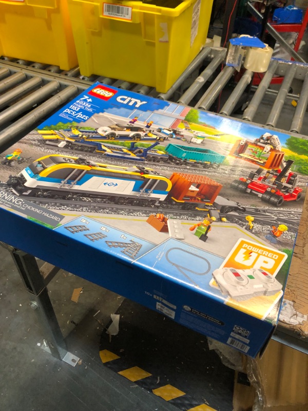 Photo 1 of LEGO City Freight Train Set, 60336 Remote Control Toy for Kids Aged 7 Plus with Sounds, 2 Wagons, Car Transporter, 33 Track Pieces and 2 EV Car Toys ***PARTS MAY BE MISSING***