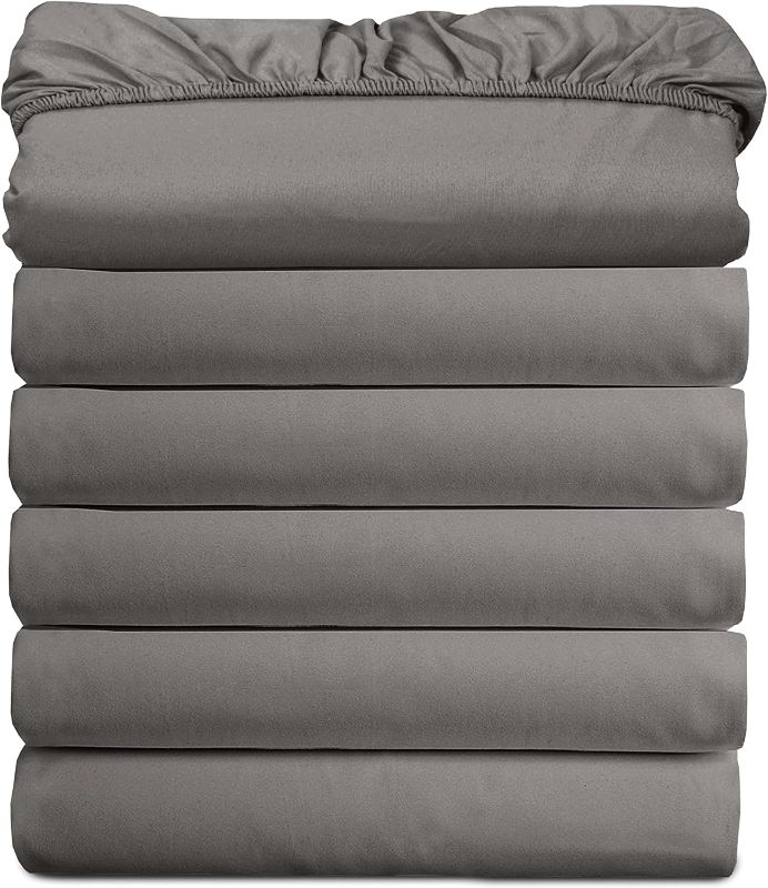 Photo 2 of (6-Pack) Luxury Fitted Sheets! Premium Hotel Quality Elegant Comfort Wrinkle-Free 1500