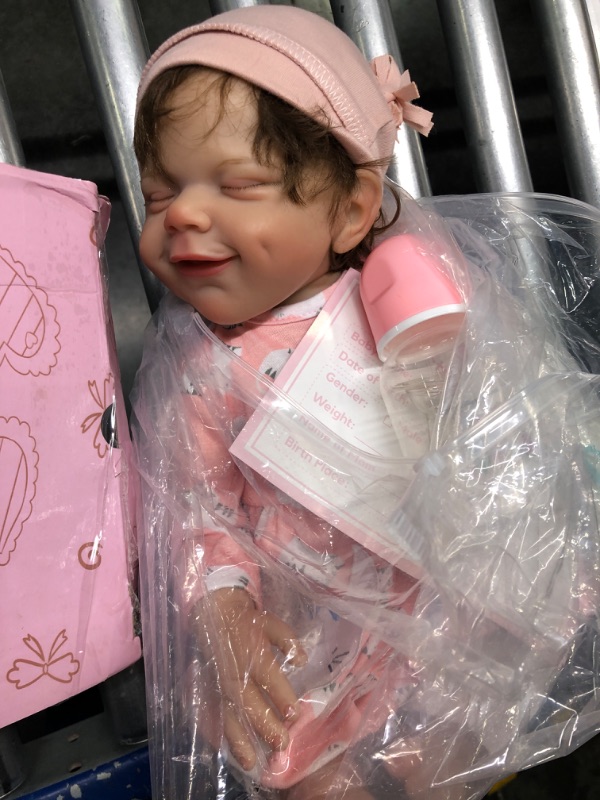 Photo 1 of Eurebao Reborn Baby Dolls Silicone Full Body Girl, 18in Realistic Vinyl , Lifelik Washable, Poseable Real Life Dolls Best Birthday Set Girls Age 3+,3-5 Days delivery