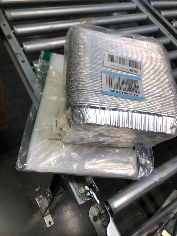 Photo 1 of Bundle:
$26: YAOAWE 60-Pack 6415 Drip Pan Liners Compatible for Weber Spirit Series, Genesis Series, Q Series Grills, Disposable Aluminum Foil Grease Trays, 8.5 x 6 inch 60 Pack
$13: InfinitePack 100 Pcs Clear Unprinted Merchandise Bags 9" x 12" Die Cut