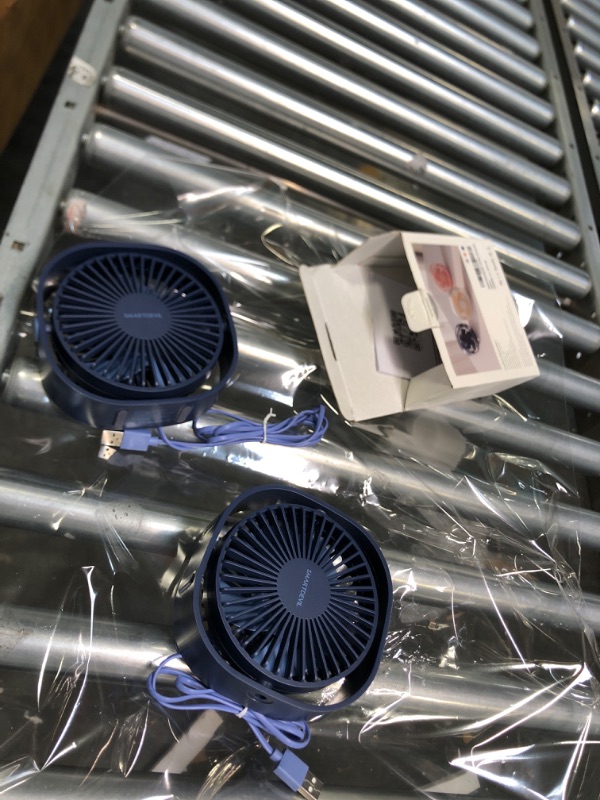 Photo 1 of 2 Fan Bundle:
SmartDevil Small Personal USB Desk Fan,3 Speeds Portable Desktop Table Cooling Fan Powered by USB,Strong Wind,Quiet Operation,for Home Office Car Outdoor Travel (Navy Blue)