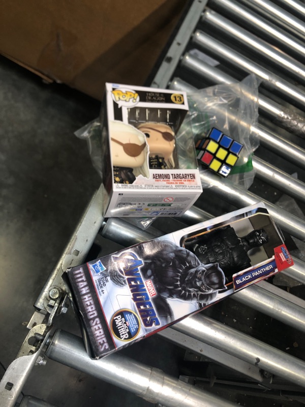 Photo 4 of Bundle:
$13: Funko Pop! TV: House of The Dragon - Aemond Targaryen with Chase (Styles May Vary)
$10: Avengers Marvel Titan Hero Series Black Panther Action Figure, 12-Inch Toy, Inspired by Marvel Universe, for Kids Ages 4 and Up
$10: Rubik's Cube, The Ori