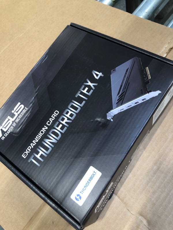 Photo 2 of ASUS ThunderboltEX 4 with Intel® Thunderbolt™ 4 JHL 8540 Controller, 2 USB Type-C Ports, up to 40Gb/s bi-Directional Bandwidth, DisplayPort 1.4 Support, up to 100W Quick Charge.