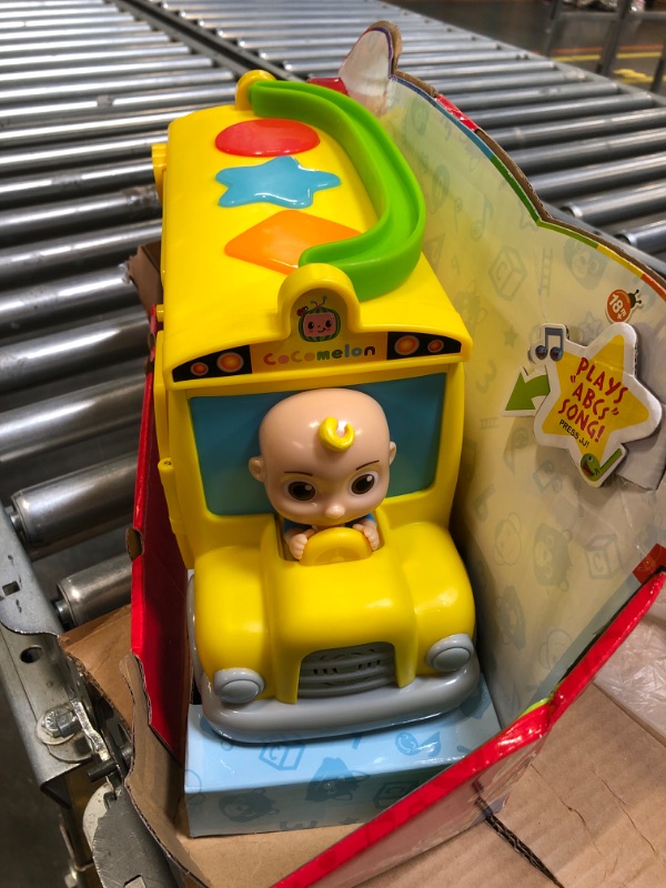 Photo 3 of CoComelon Musical Learning Bus, Number and Letter Recognition, Phonetics, Yellow School Bus Toy Plays ABCs and Wheels on the Bus, by Just Play