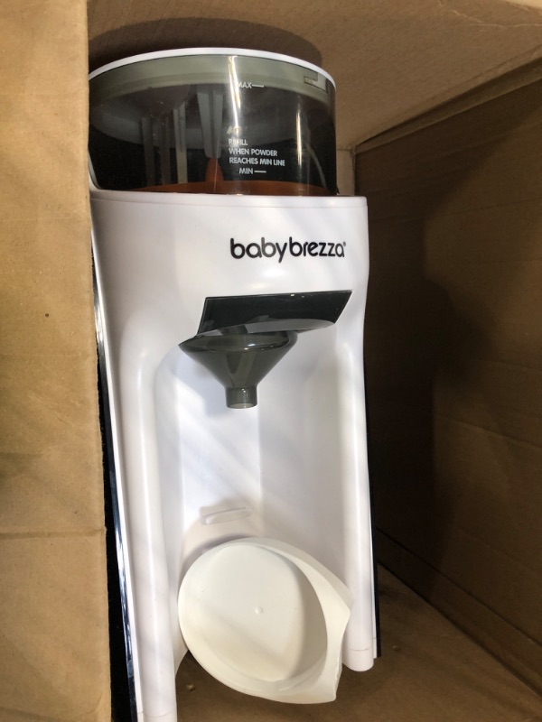 Photo 3 of Baby Brezza New and Improved Formula Pro Advanced Formula Dispenser Machine - Automatically Mix a Warm Formula Bottle Instantly - Easily Make Bottle with Automatic Powder Blending, White