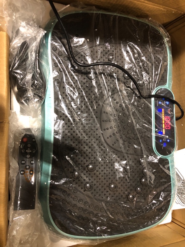 Photo 1 of AXV Vibration Plate Exercise Machine Whole Body Workout Vibrate Fitness Platform Lymphatic Drainage Machine for Weight Loss Shaping Toning Wellness Home Gyms Workout SLIM- GREEN