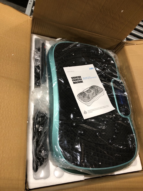 Photo 1 of AXV Vibration Plate Exercise Machine Whole Body Workout Vibrate Fitness Platform Lymphatic Drainage Machine for Weight Loss Shaping Toning Wellness Home Gyms Workout SLIM- GREEN